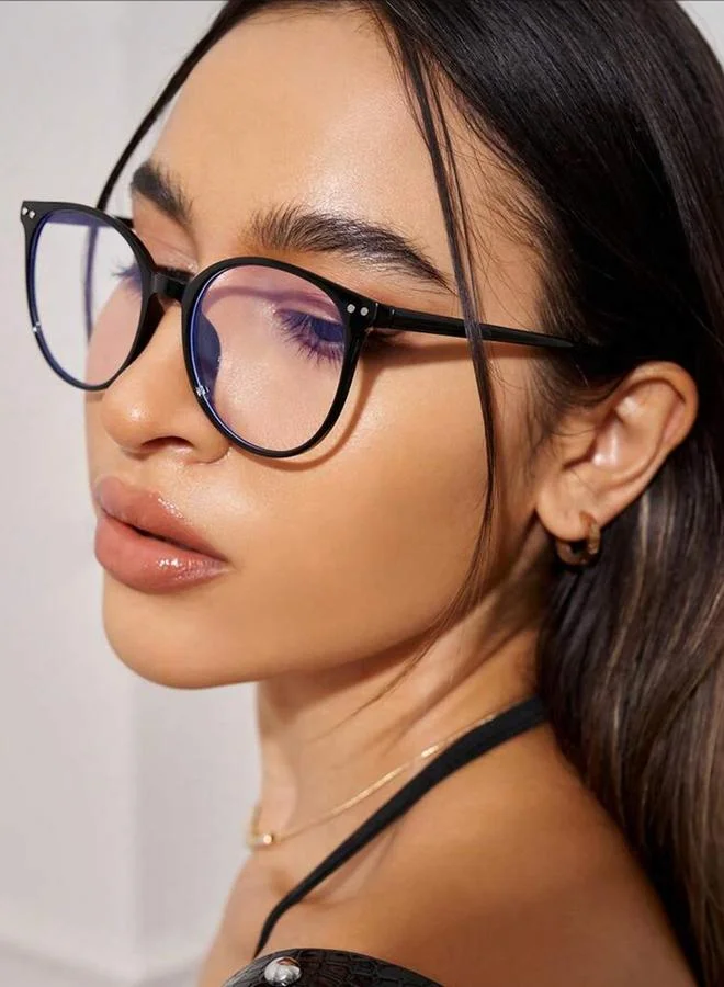 Take Two Women Round Frame Clear Sunglasses